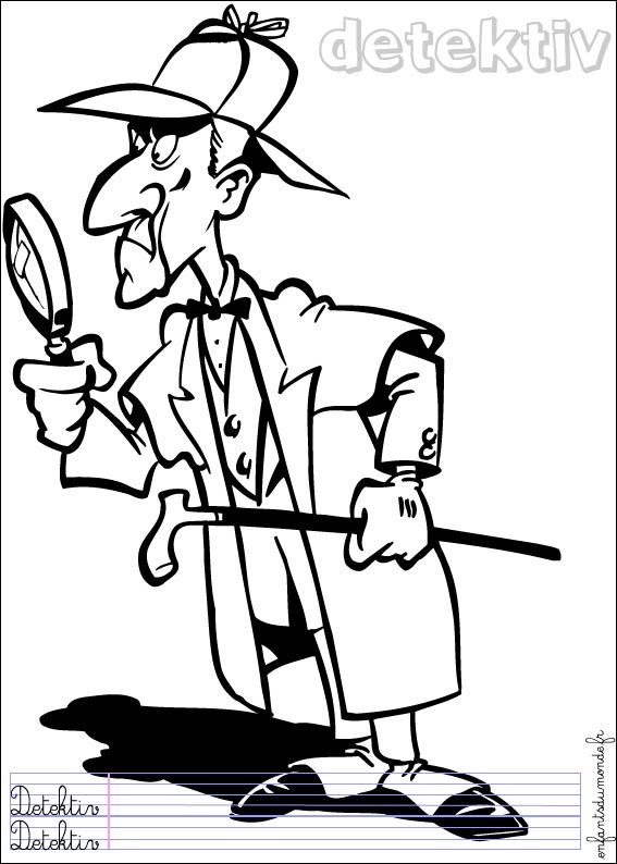 coloriage detective 1